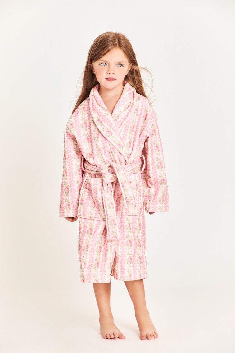 Soft & Cozy Kids Cotton Bath Robe - Hooded Bathrobe for Boys & Girls - Absorbent & Quick-Drying - Perfect for Bath Time, Pool, Spa & Lounging at Home