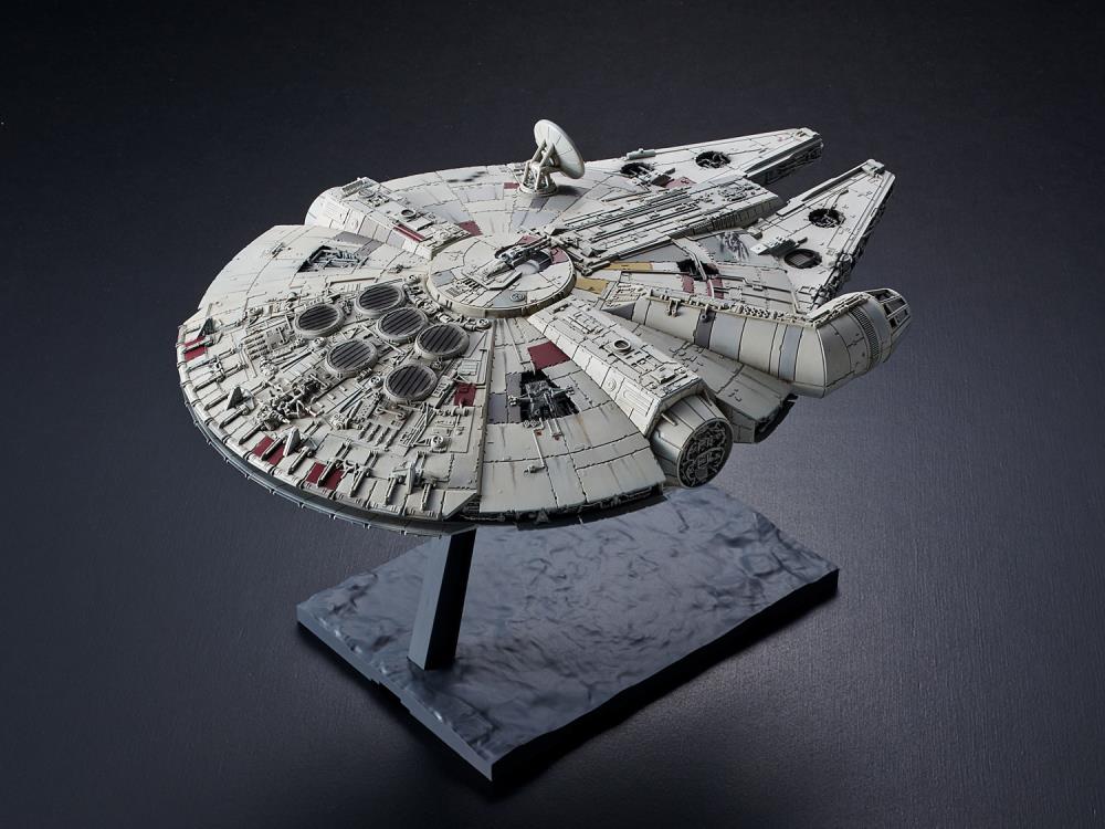 Bandai Star Wars Millennium Falcon Model Kit (The Rise of Skywalker Version) - Build & Display Your Own Iconic Star Wars Ship for Collectors & Fans