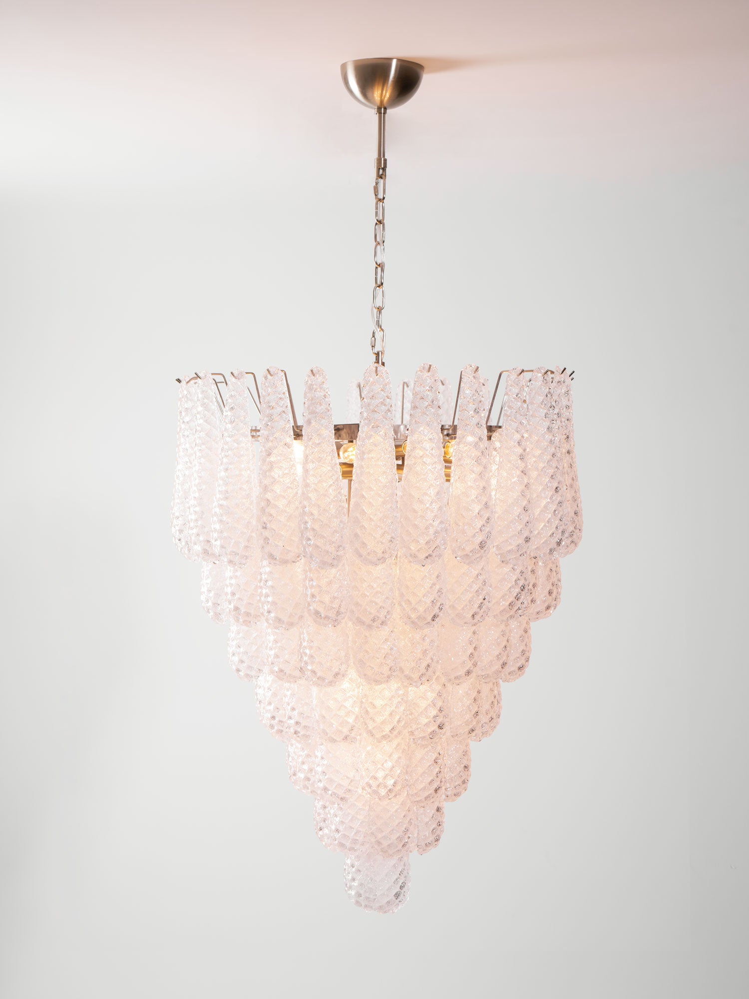 Exquisite Murano Glass Droplet Chandelier - Handcrafted Italian Crystal Pendant Light for Dining Room, Living Room & Bedroom Decor