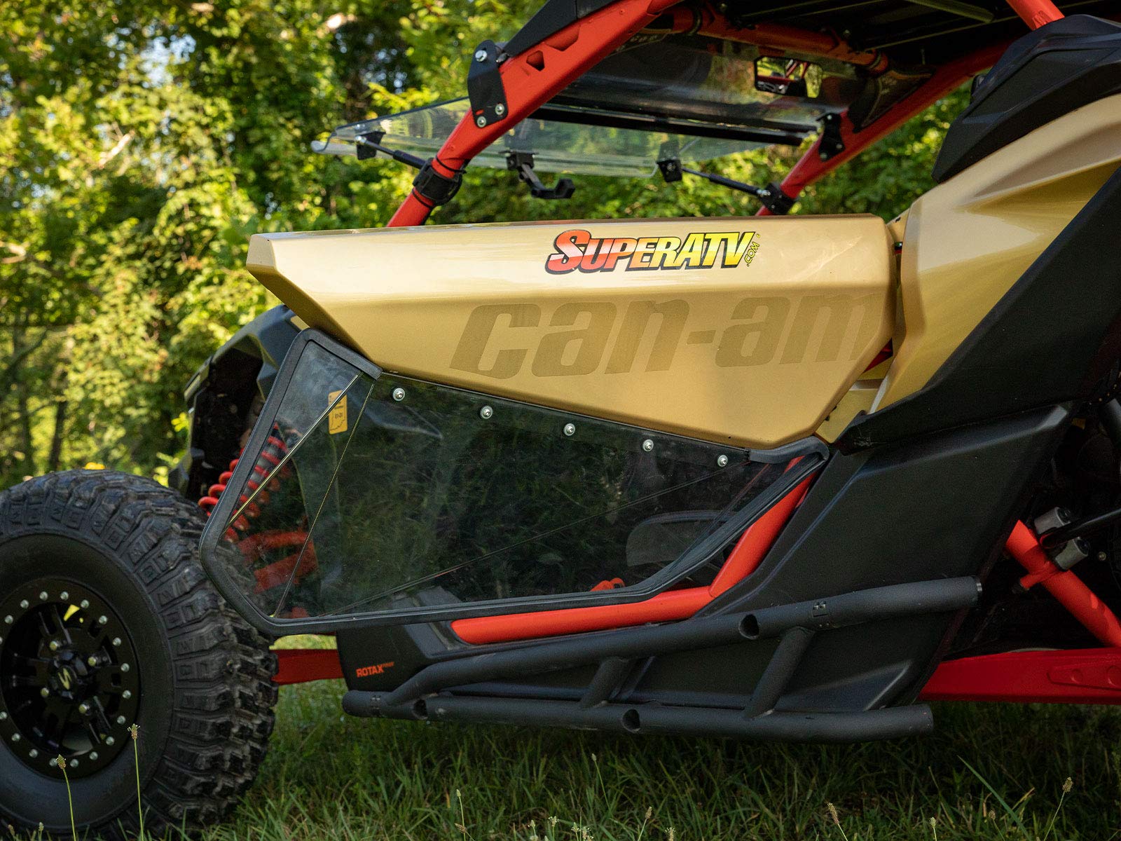 SuperATV Clear Lower Doors for Can-Am Maverick X3 - 1/4