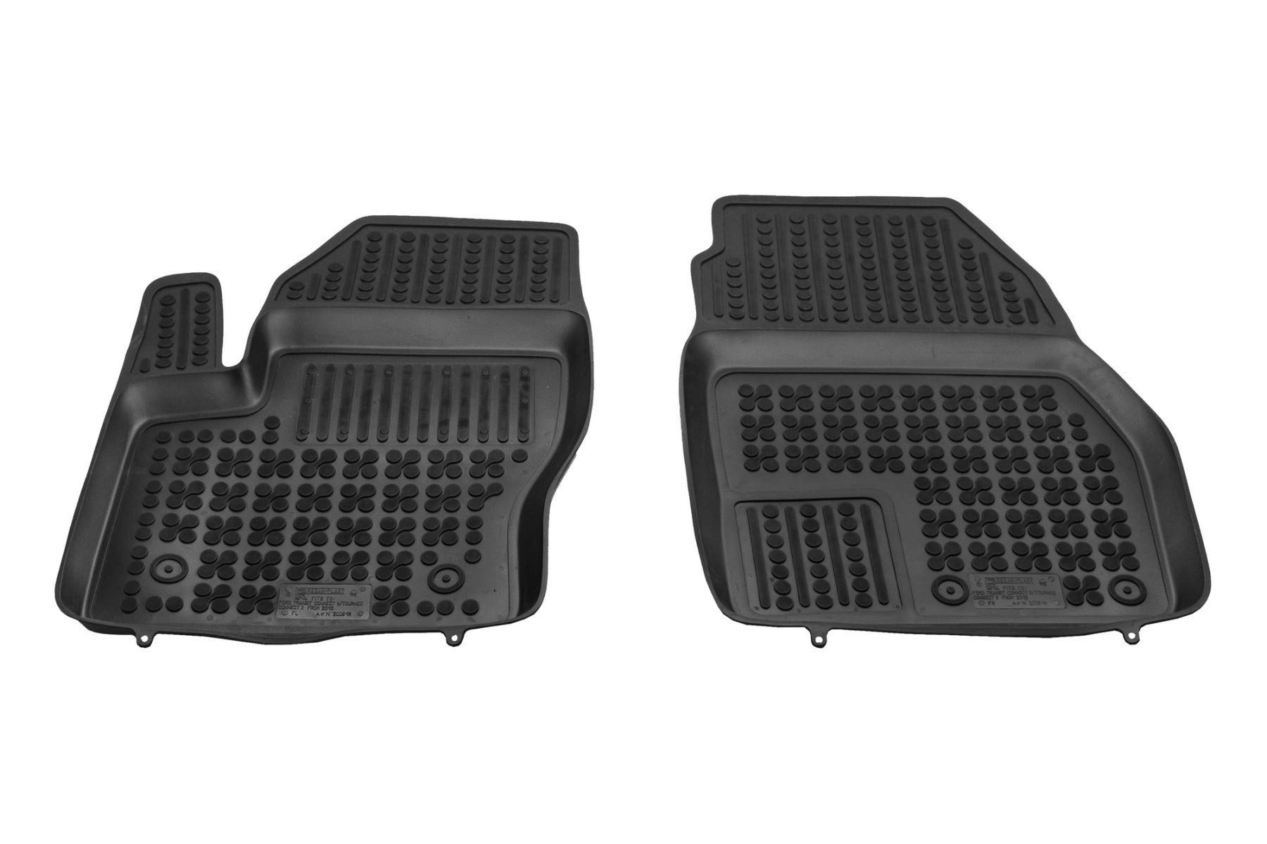 Heavy Duty Black Rubber Bed Liner for Ford Transit Connect Long (2014-2023) | All-Weather Cargo Mat | Odorless 1/8