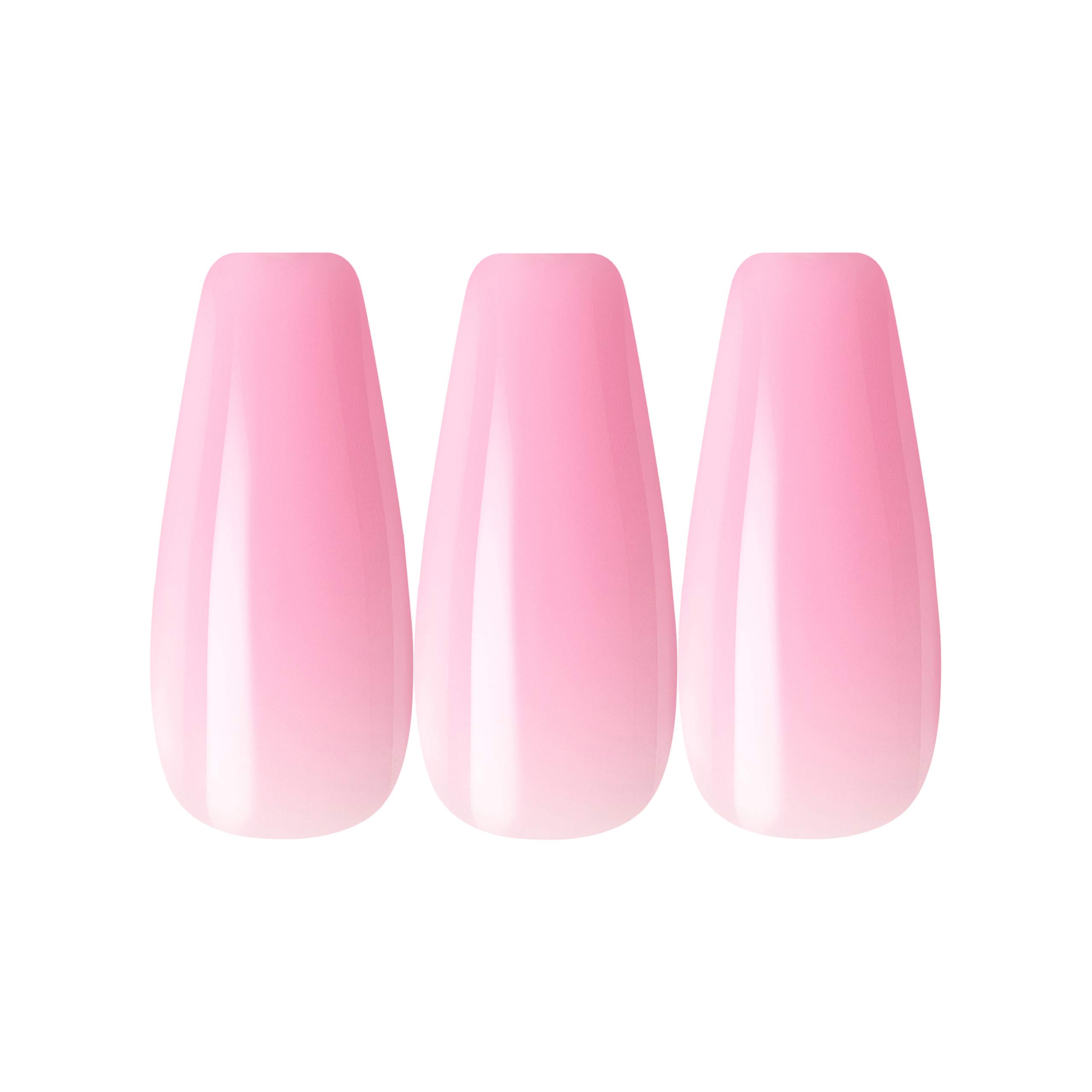 Premium Gold Finger Gel Glam Color Nail Set - Long Full Cover False Nails with Glue - Perfect for Parties, Weddings & Special Occasions