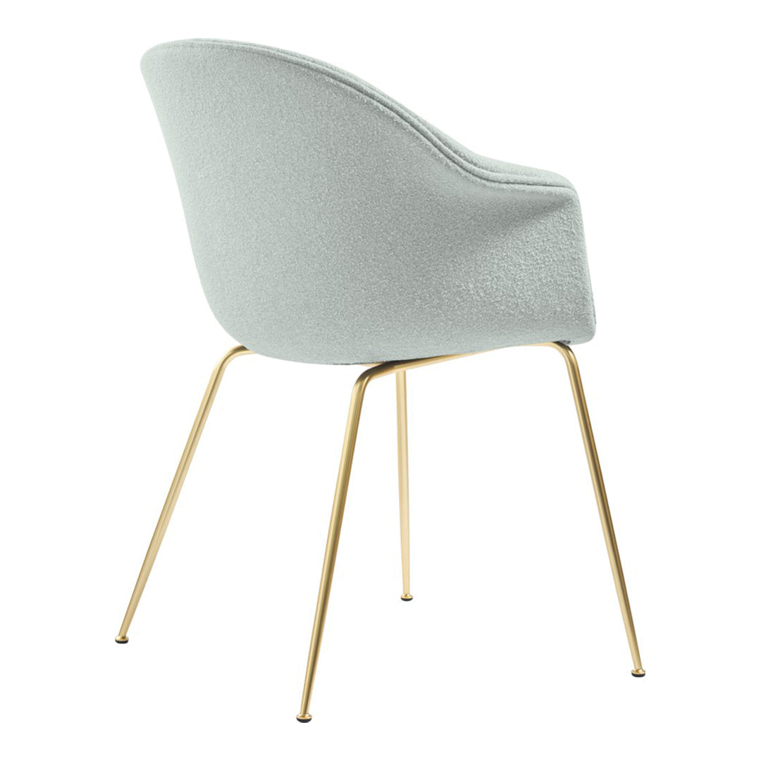 Bat Dining Chair with Conic Base - Fully Upholstered Modern Kitchen Chair for Dining Room, Restaurant & Cafe