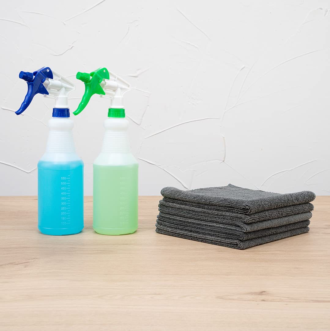 Restaurantware Clean Tek Professional 16x16 Inch Microfiber Cleaning Cloths - 100 Lint-Free, Highly Absorbent, Non-Abrasive Gray Towels for Kitchen, Restaurant, and Home Use - Reusable Multi-Purpose Cleaning Rags for Countertops, Glass, and Stainless Steel
