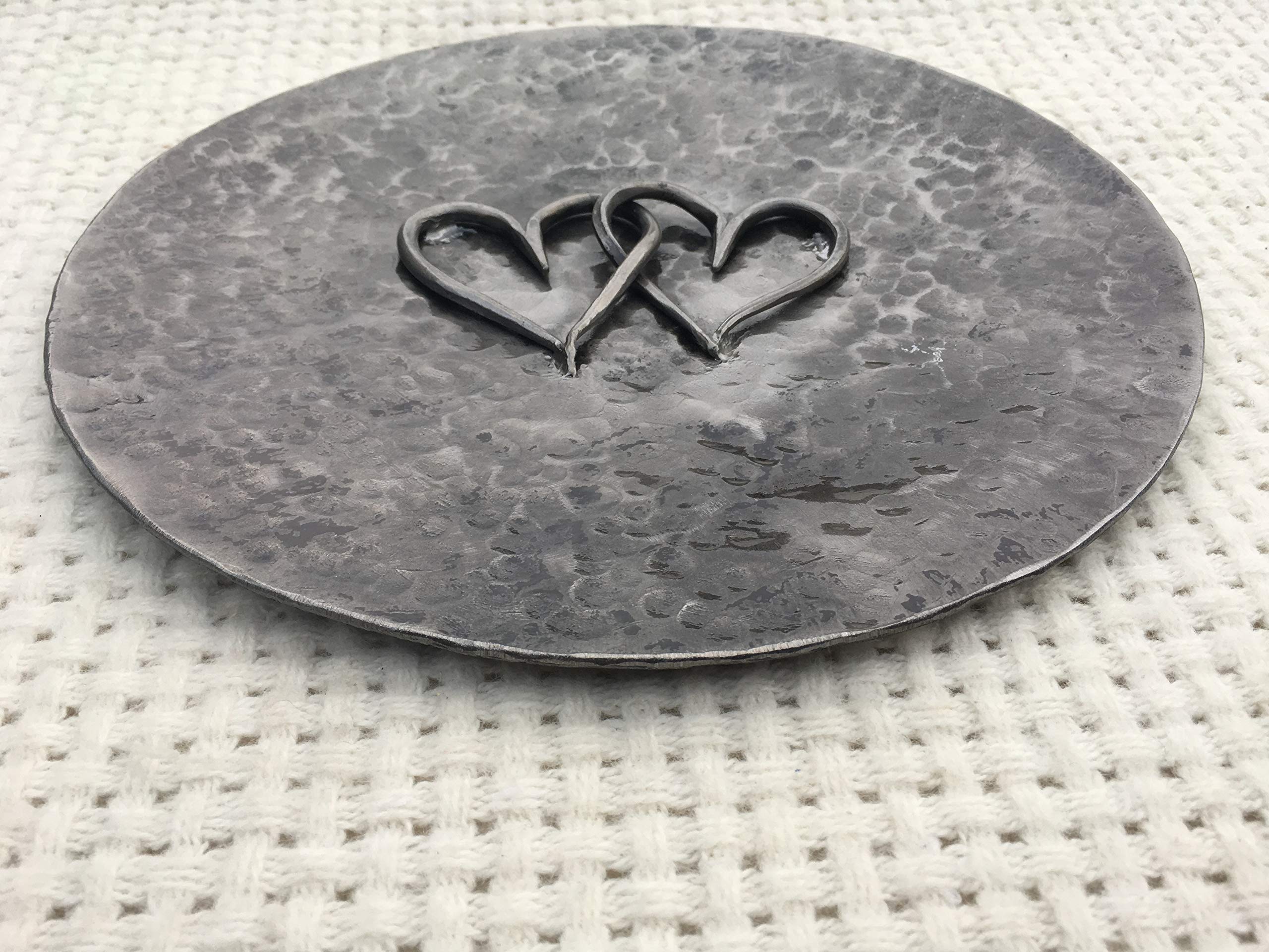Personalized Iron Bowl - Unique 6th Anniversary Gift for Couples, Iron Heart Steel Bowl with Custom Engraving - Perfect for Romantic Dinners & Home Decor