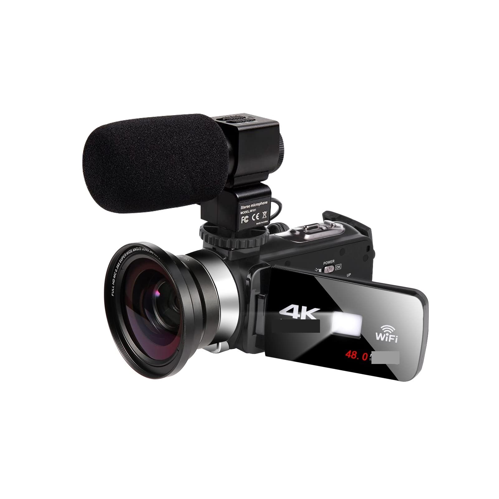 AUBEST 4K UHD Video Camera Camcorder with 18X Zoom, IR Night Vision & 32GB SD Card - Professional Live Streaming Webcam for YouTube, Vlogging, Outdoor Photography & Travel Videography