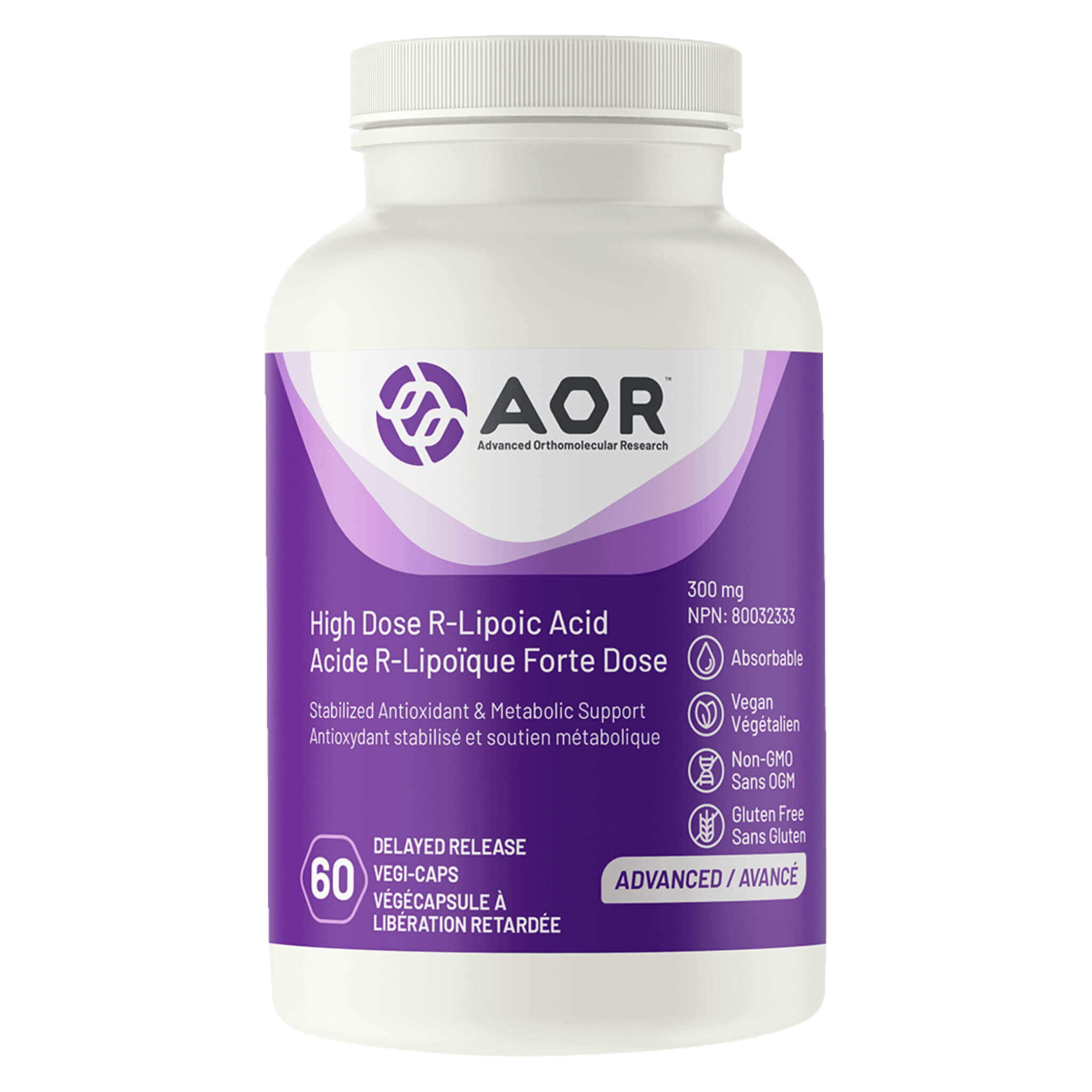 High Dose R-Lipoic Acid 300mg Supplement - Powerful Antioxidant Support for Nerve Health & Blood Sugar Balance - Perfect for Daily Wellness & Anti-Aging Routine
