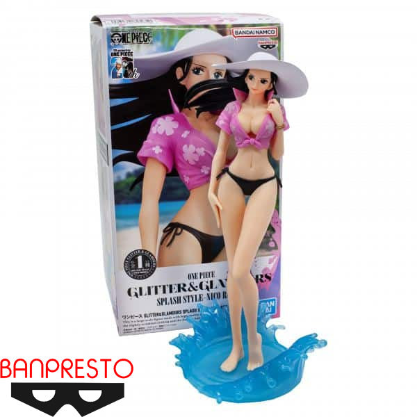 One Piece Glitter & Glamours Splash Style Nico Robin Anime Figure - Collectible Action Figure for Anime Fans, Perfect for Display & Gift Giving