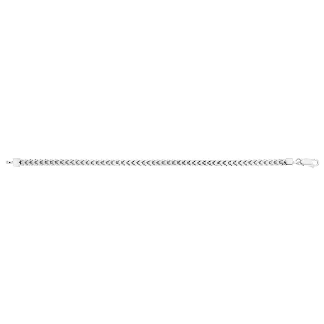 925 Sterling Silver Sparkle Cut Textured Lite Square Franco Chain Necklace with Lobster Clasp - Elegant Jewelry Gift for Women, Girls - Length Options 22/24/26 Inches - Perfect for Parties, Weddings, Date Nights & Everyday Wear