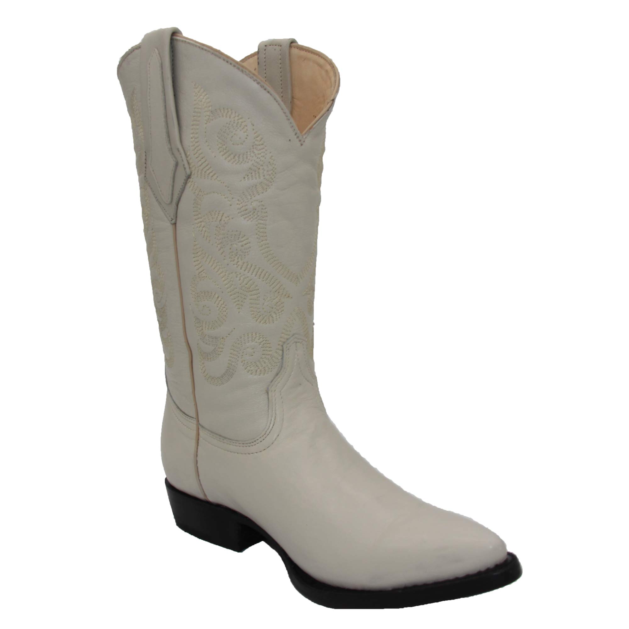 Genuine Cowhide Leather Men's Western Cowboy Boots - Rodeo J Toe Style for Country Dancing, Horse Riding & Outdoor Adventures