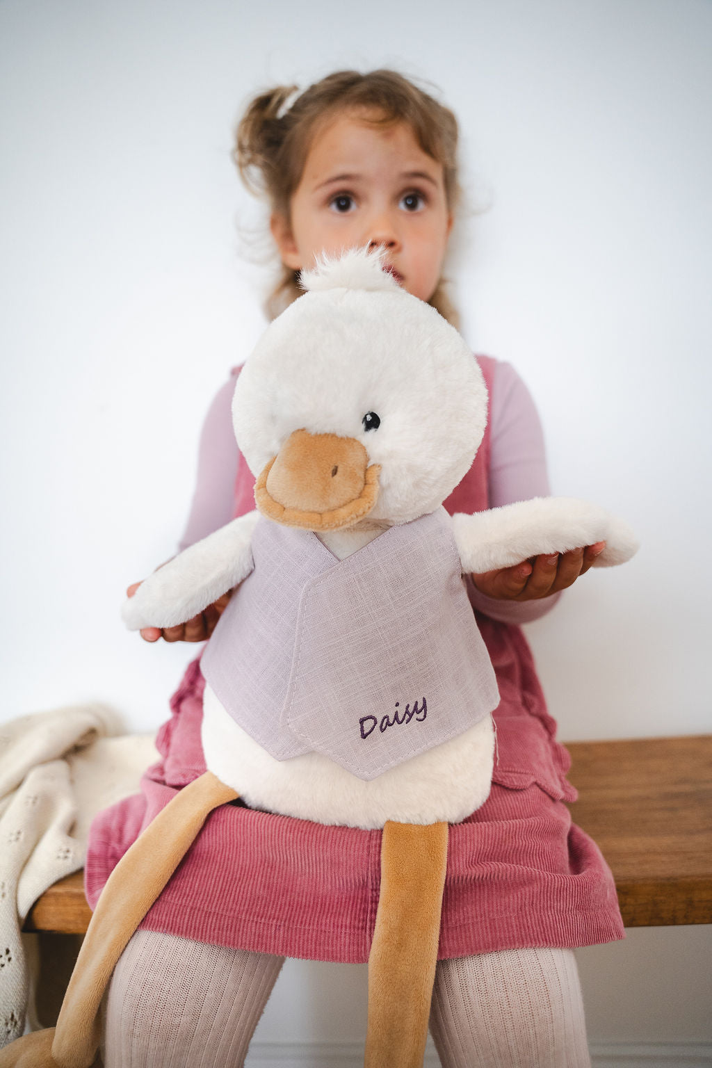 Big Bill the Duck Plush Toy - Soft & Cuddly Lilac Stuffed Animal for Kids, Perfect for Bedtime, Gifts & Nursery Decor