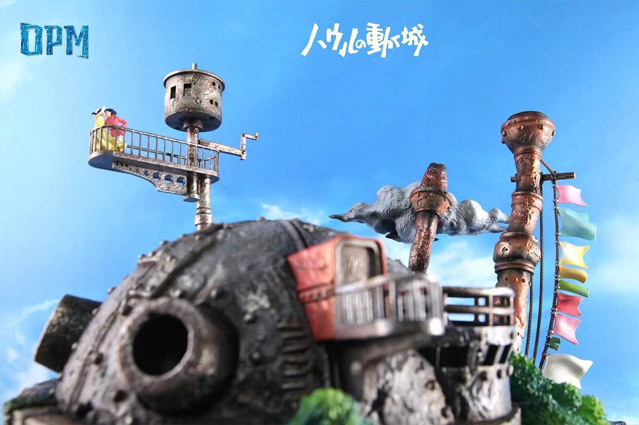 OPM Studio Howl’s Moving Castle Flying Version Collectible Model - Perfect for Anime Fans, Studio Ghibli Decor, and Fantasy Display