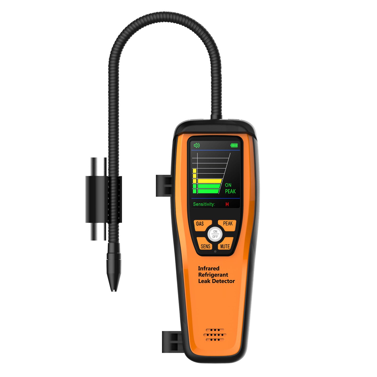 Elitech HVAC Refrigerant Leak Detector with 10-Year Infrared Sensor - Halogen Freon Sniffer for R22 R410A R134A R1234YF - Air Conditioning & Automotive Gas Leak Detection (ILD-300) - Perfect for HVAC Technicians and Auto Repair Shops