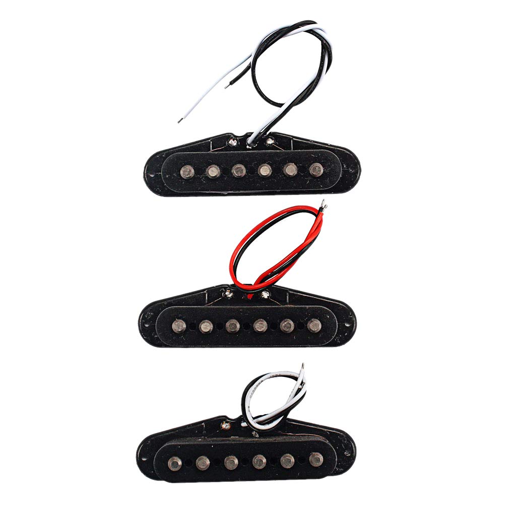 3-Piece Alnico 5 Guitar Pickup Set for Electric Guitar - ST Style Strings - Perfect for Blues, Rock & Metal Performances