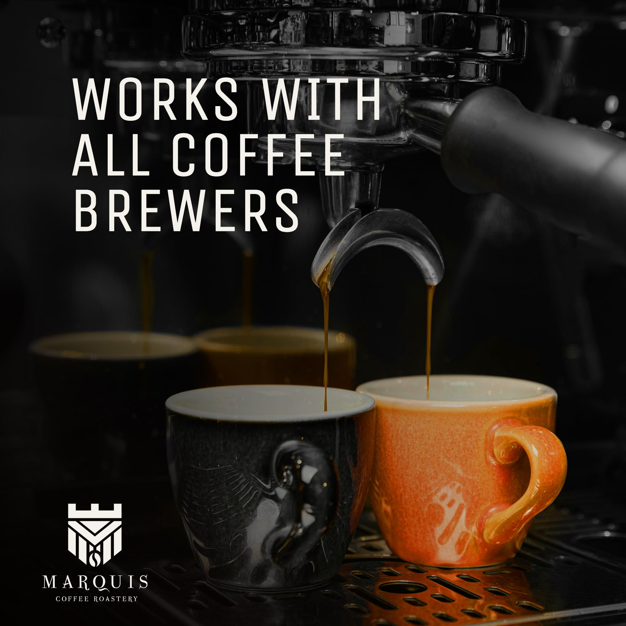 Marquis Colombian Supremo Coffee Beans - Rich & Bold Light Roast Whole Bean Coffee, Fresh & Aromatic, 2 lb Bag | Perfect for Home Brewing, Office Use & Gifts