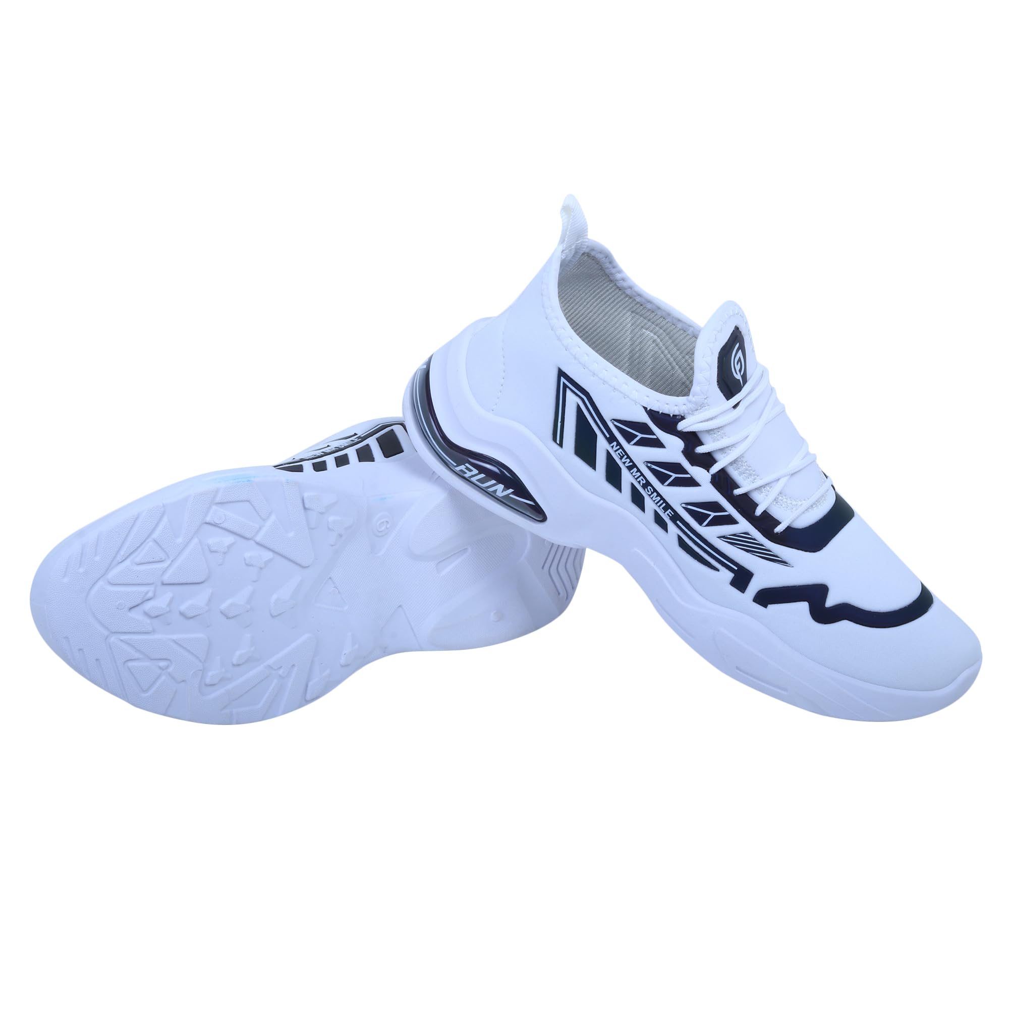 SHOELAMB Men's Reflective Running Shoes - Lightweight Athletic Sneakers for Jogging, Walking & Night Workouts - Breathable Mesh Sports Shoes for Men