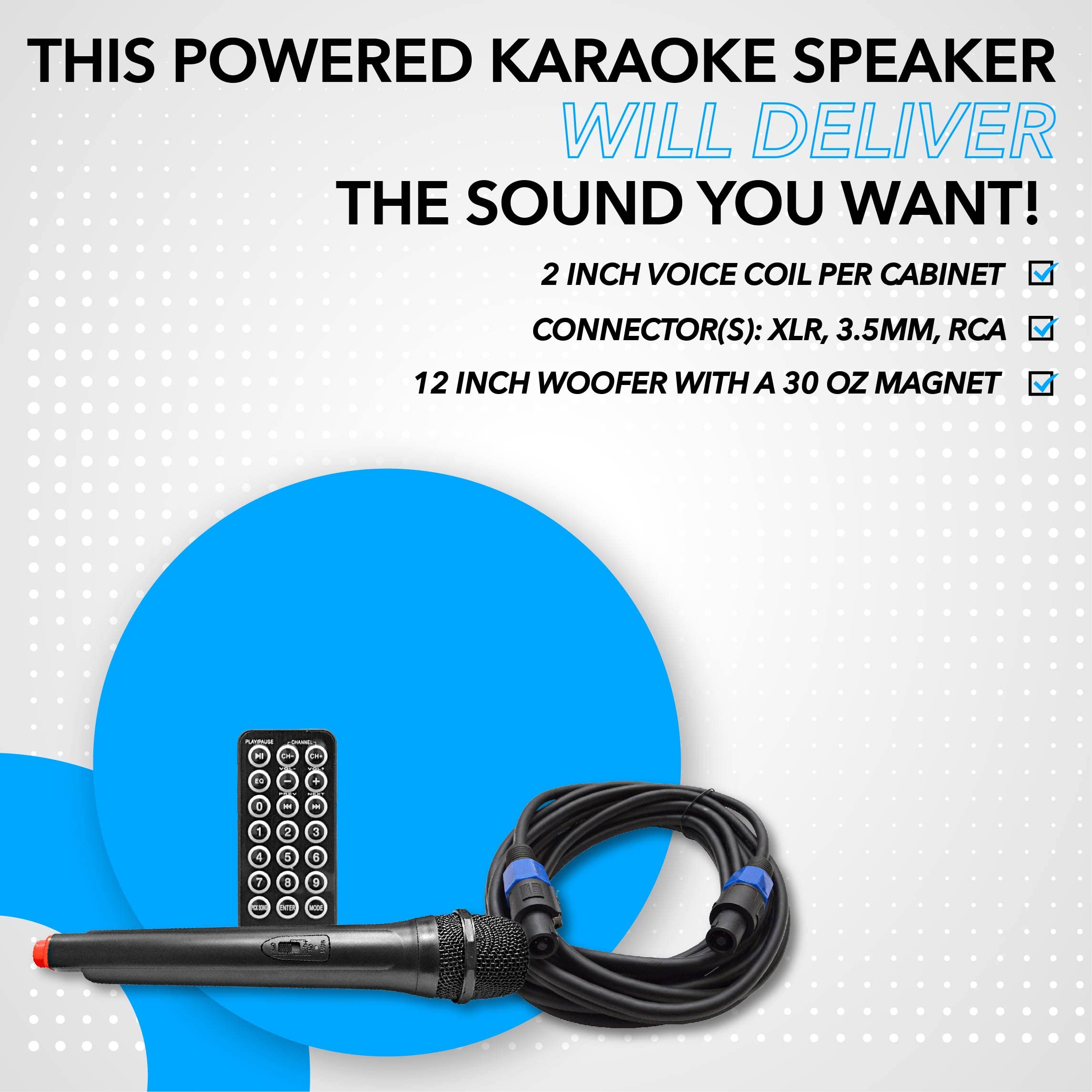 Seismic Audio 12 Inch Active PA Speaker System - Pair of Bluetooth Compatible PA Speakers for Karaoke, Live Music, DJ, and Outdoor Events