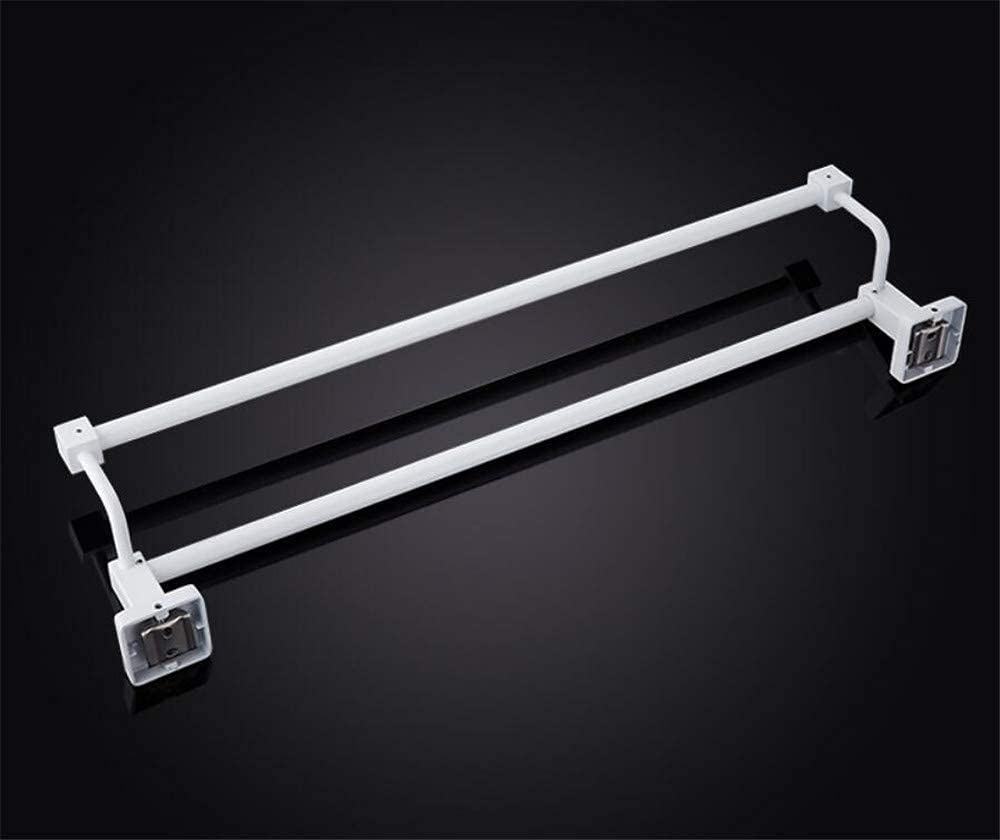 Stainless Steel White Towel Bar 16 Inch - Rustproof Bathroom Towel Rack & Rail - No Drilling Required - Perfect for Modern Bathrooms, Spas & Guest Rooms