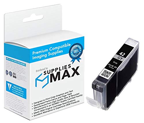 Canon PIXMA PRO 100 Gray Inkjet Cartridge Replacement (CLI-42GY) (6390B002) - High-Quality Compatible Ink for Photo Printing & Professional Documents