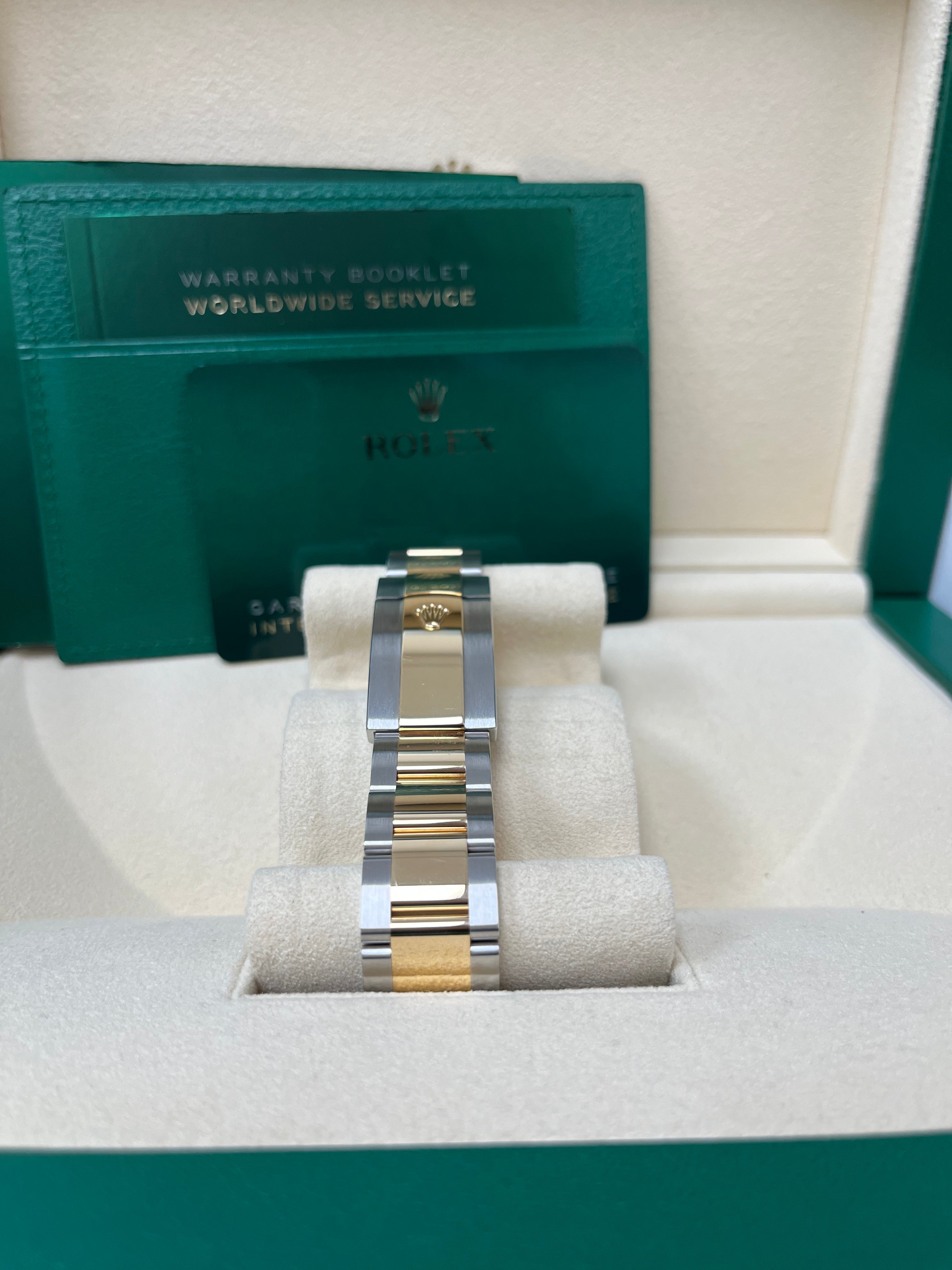 Rolex Datejust 41 Two Tone Yellow Gold & Oystersteel Watch with Silver Index Dial (Ref# 126303) - Luxury Dress Watch for Men, Perfect for Business, Formal Events & Special Occasions