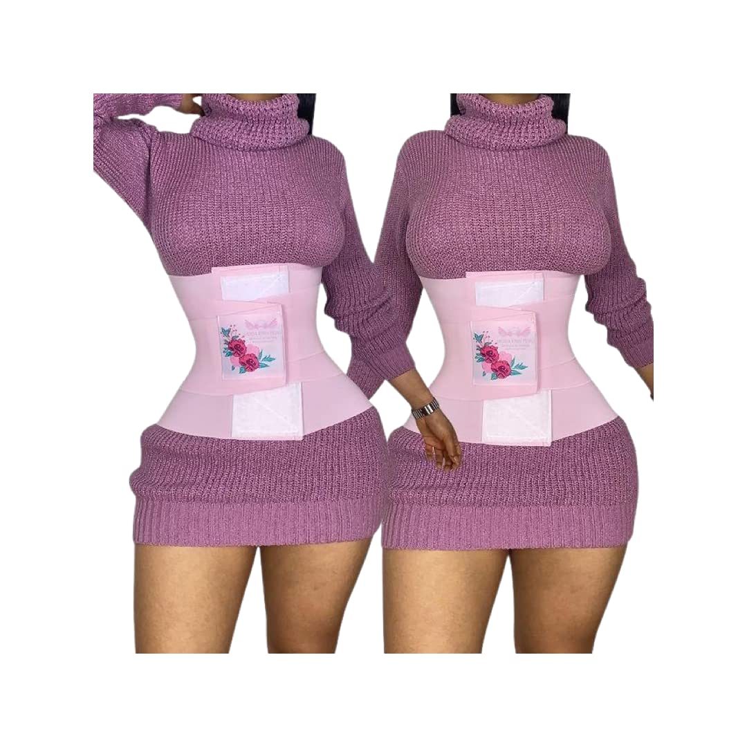 Modaking Peru Waist Trainer Cincher (Medium, Pink) - Slimming Corset for Women, Tummy Control Shapewear for Workout & Postpartum Recovery