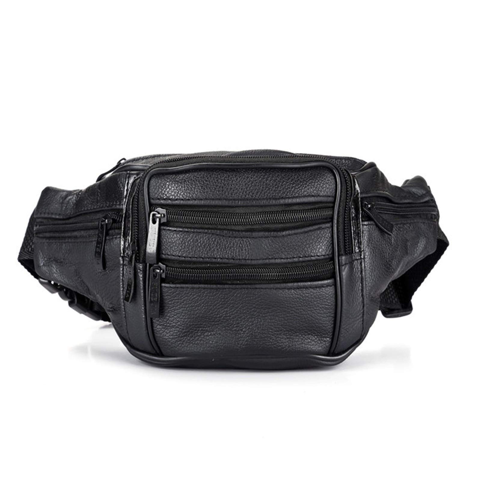 Waist Bag for Men & Women - Waterproof & Lightweight Fanny Pack for Outdoor Workouts, Running, Hiking, Cycling, Travel & Dog Walking | Perfect for Fishing, Gym & Daily Use (Black)