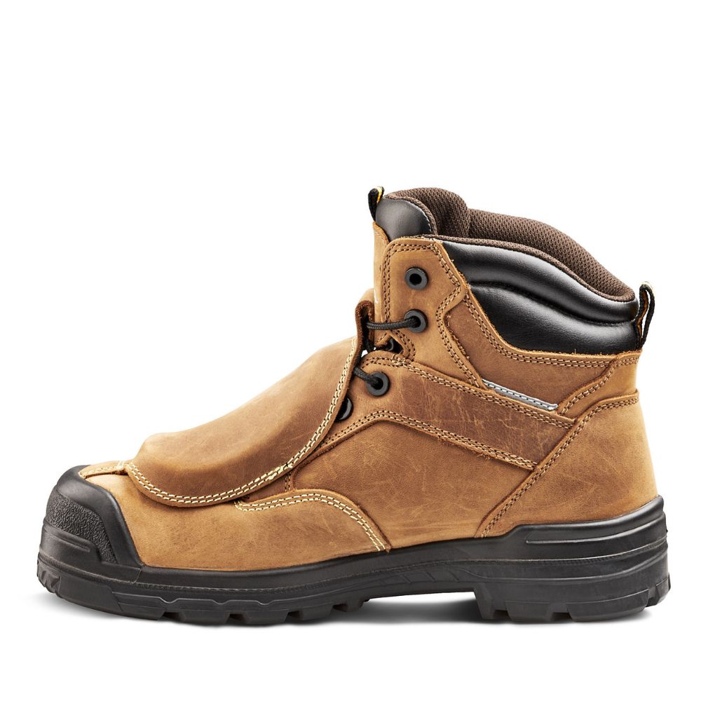 **Terra Barricade Men's 6-Inch Waterproof Composite Toe Work Boot with Metguard (305517) - Durable Safety Boots for Construction, Oil Rig & Heavy Duty Work**