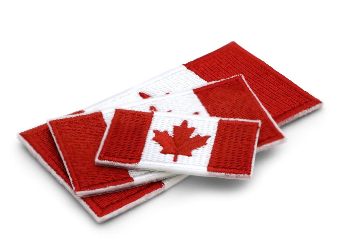 Coghlan's Sew-On Canada Flags - Durable Fabric Patches for Backpacks, Hats & Outdoor Gear - Perfect for Camping, Hiking & Travel Identification
