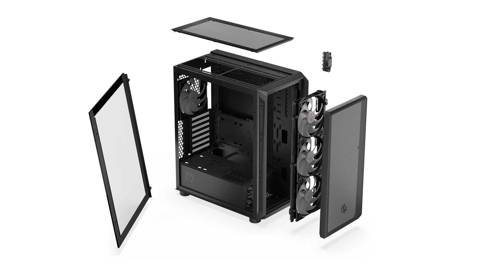 Endorfy Arx 500 ARGB Mid-Tower ATX PC Gaming Case - High Airflow, Tempered Glass, RGB Lighting (EY2A011) - Perfect for Gaming Rigs & Streaming Setups