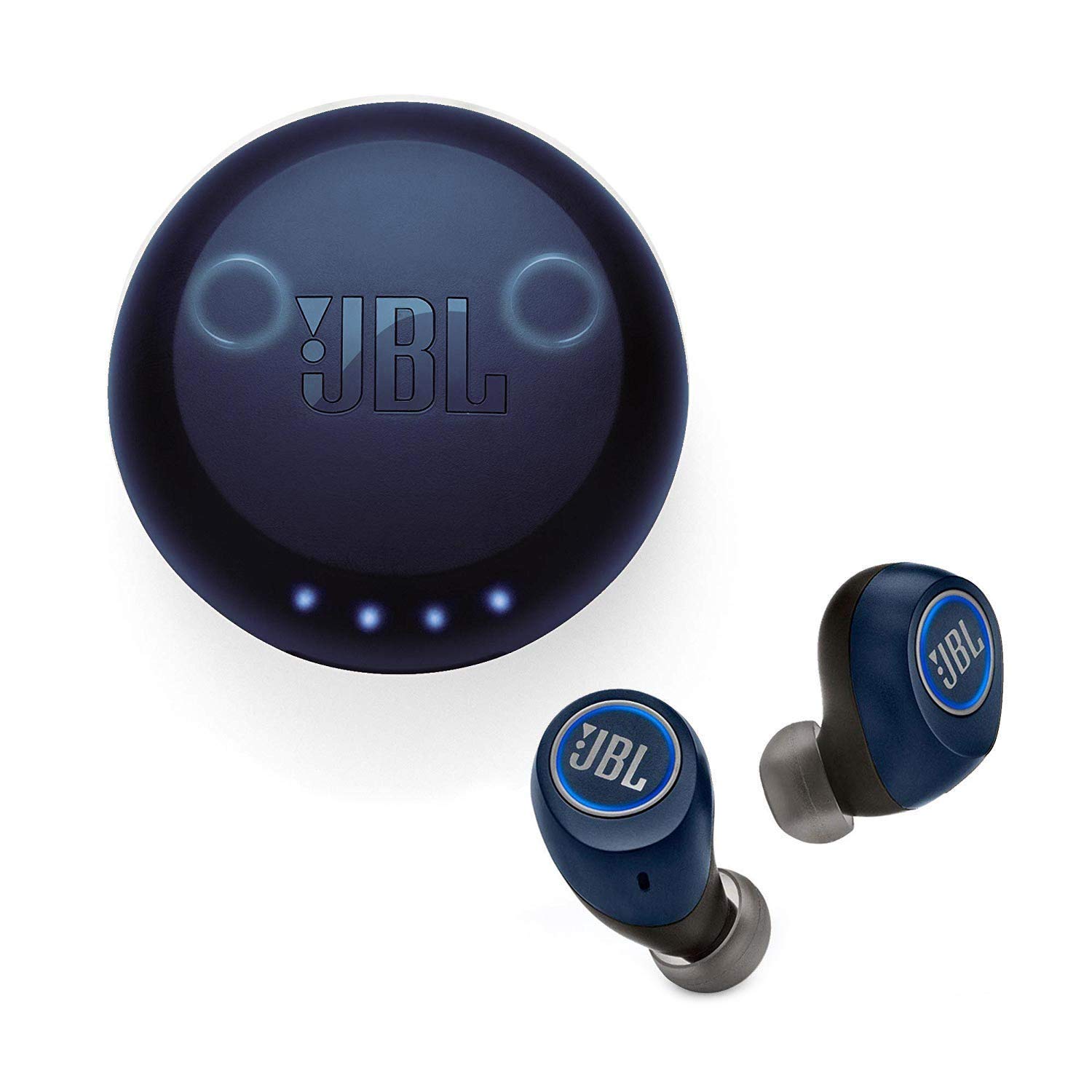 JBL Free X True Wireless Bluetooth Earbuds with Built-in Mic & Remote - Blue (Renewed) | Sweatproof Sports Headphones for Running, Gym & Commuting