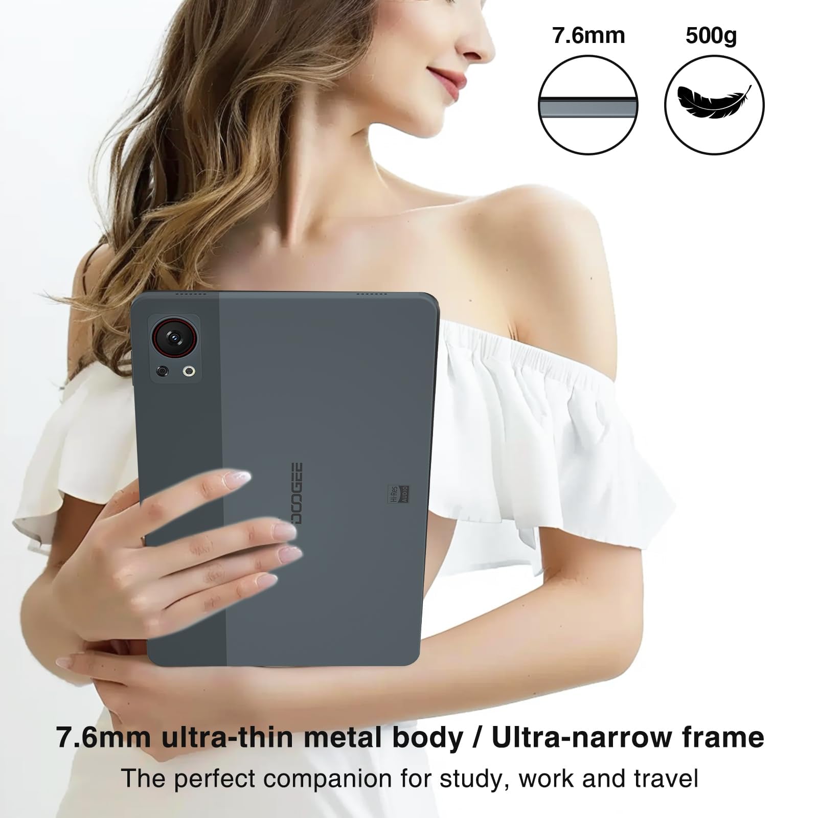DOOGEE T30SE 11 Inch Android 14 Tablet - 128GB ROM (Expandable to 2TB) 2.4K IPS Gaming Tablet with Keyboard, 8580mAh Battery, Dual 4G LTE 5G WiFi, 13MP + 5MP Camera - Includes Stylus, Mouse & Protective Case - Perfect for Work, Study & Entertainment