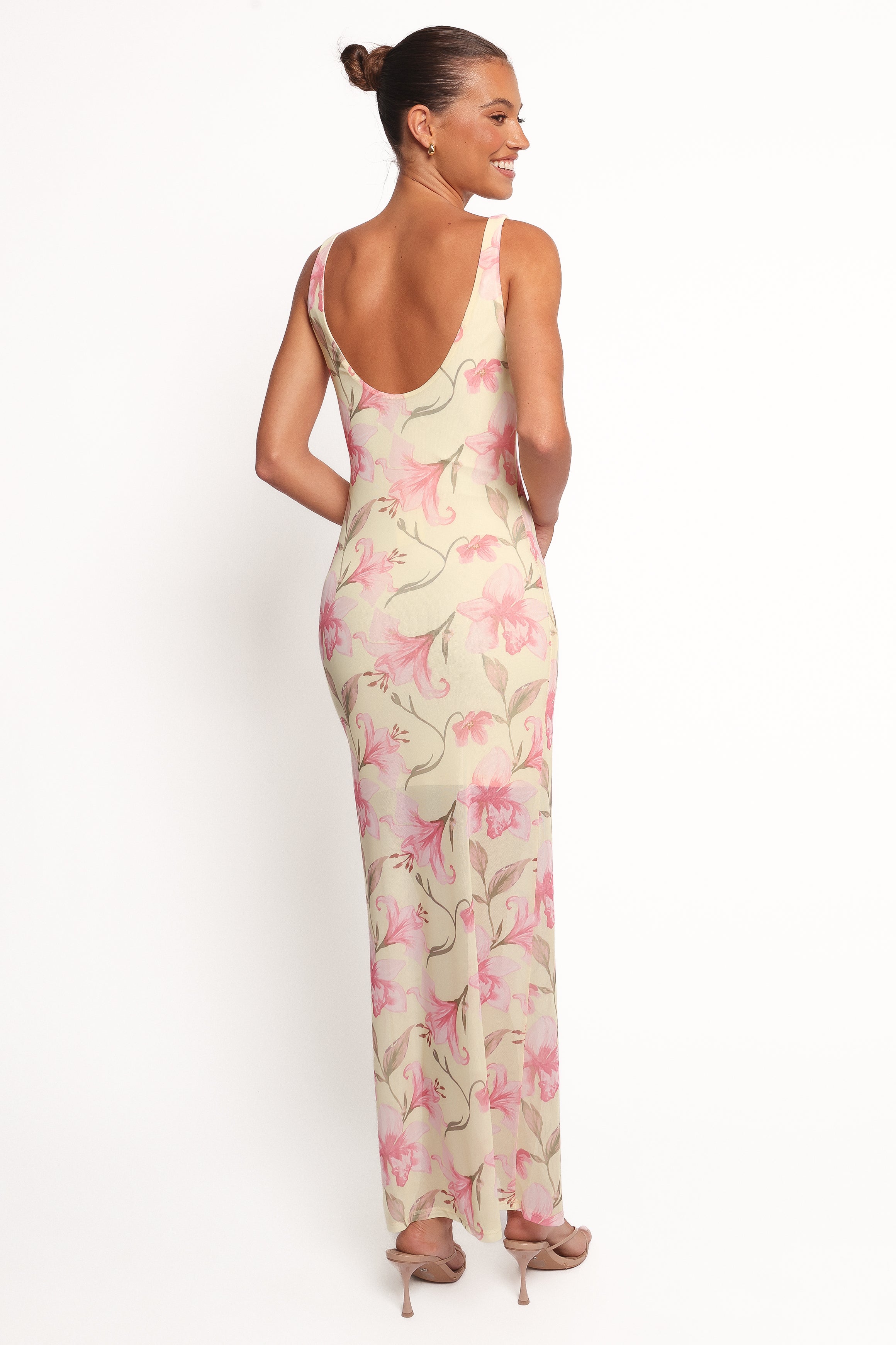 Brissa Maxi Dress - Yellow Floral Print Summer Beach Dress for Women | Boho Chic Flowy Long Dress for Vacation, Party & Outdoor Events