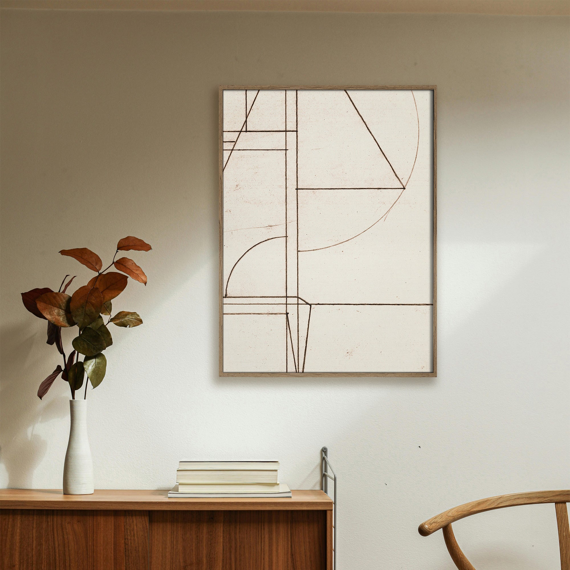 Minmod II Modern Abstract Wall Art Canvas Painting - Home & Office Decor for Living Room, Bedroom, Dining Area