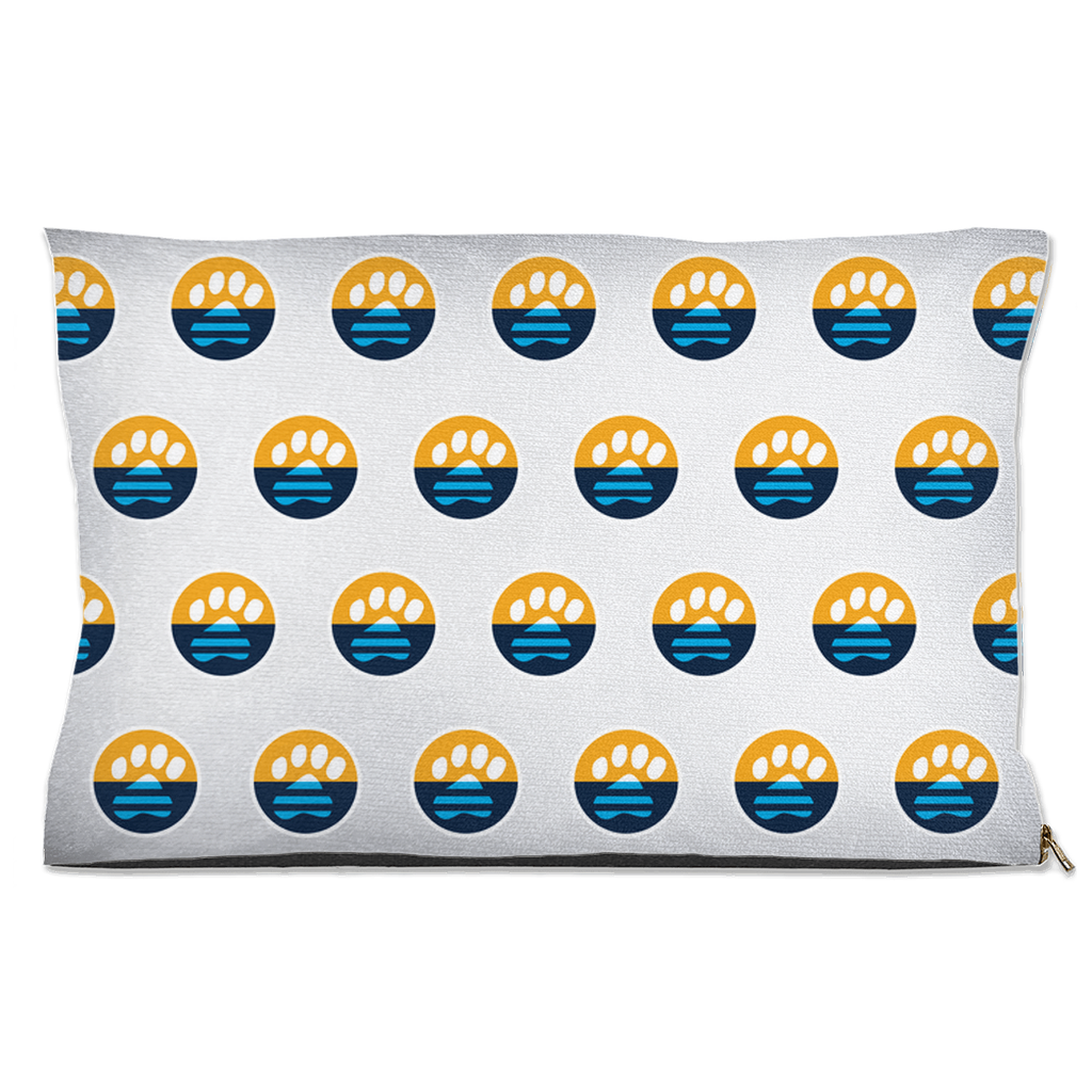 Premium MKE Flag Paw Print Dog Bed - Comfortable & Durable Pet Bed for Small to Medium Dogs - Perfect for Home, Office, or Travel Use