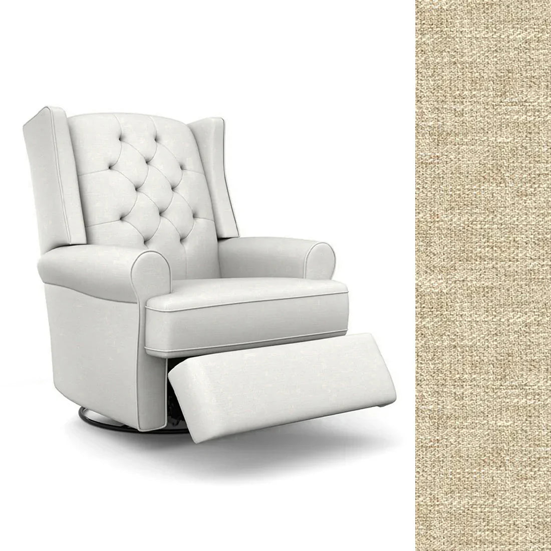 Best Finley Swivel Glider Recliner Chair - Comfortable Modern Living Room Seating for Relaxing, Nursing & Reading