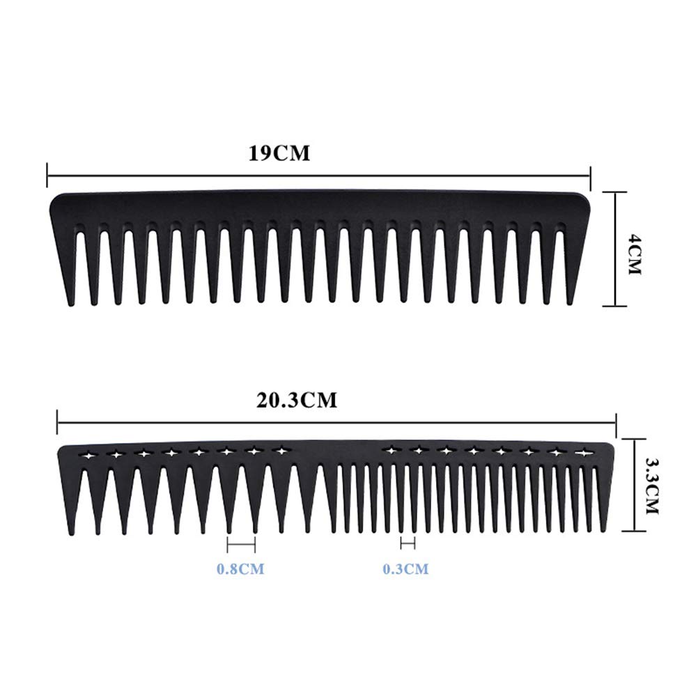 Vintage Hair Comb Set - 3pcs Wide Tooth Styling Comb for Men & Women | Professional Slick Back Hairdressing Comb | Perfect for Salon, Home Styling & Gifts