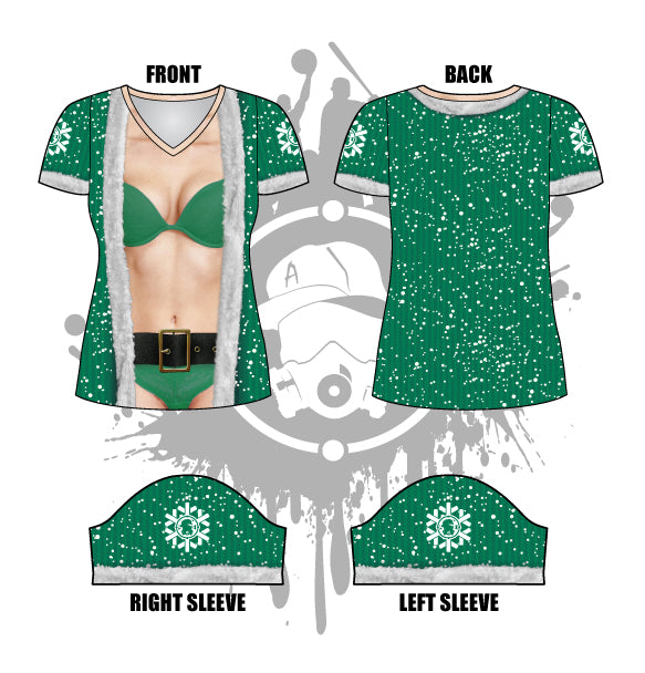 Babe Claus Women's Jersey - Soft & Comfortable Christmas Themed T-Shirt for Women | Perfect for Holiday Parties, Gifts & Festive Outfits