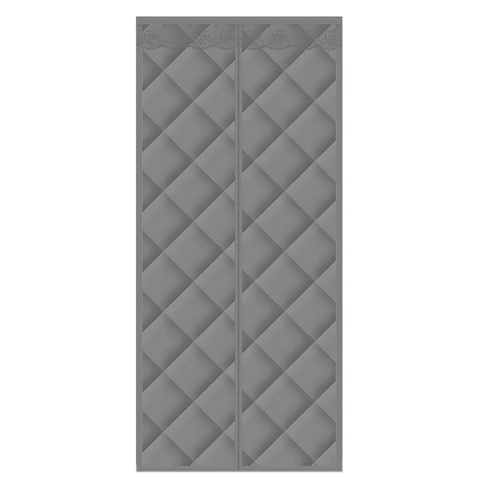 Magnetic Thermal Insulated Door Curtain 60x87In - Energy Saving Winter Door Cover with Electromagnetic Shielding & Noise Reduction | Waterproof Heavy Duty Cotton for Home, Office & RV Use in Cold Weather
