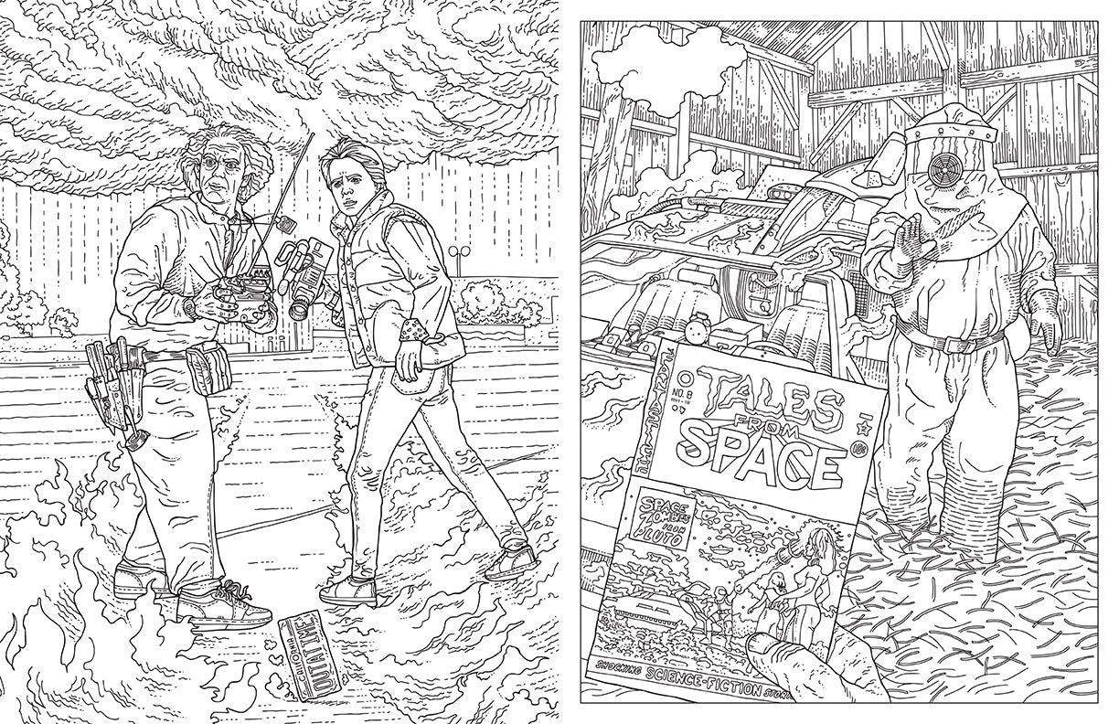 Back to the Future Official Coloring Book - Fun Activity for Kids & Adults, Perfect for Parties, Relaxation & Nostalgic Gift Giving