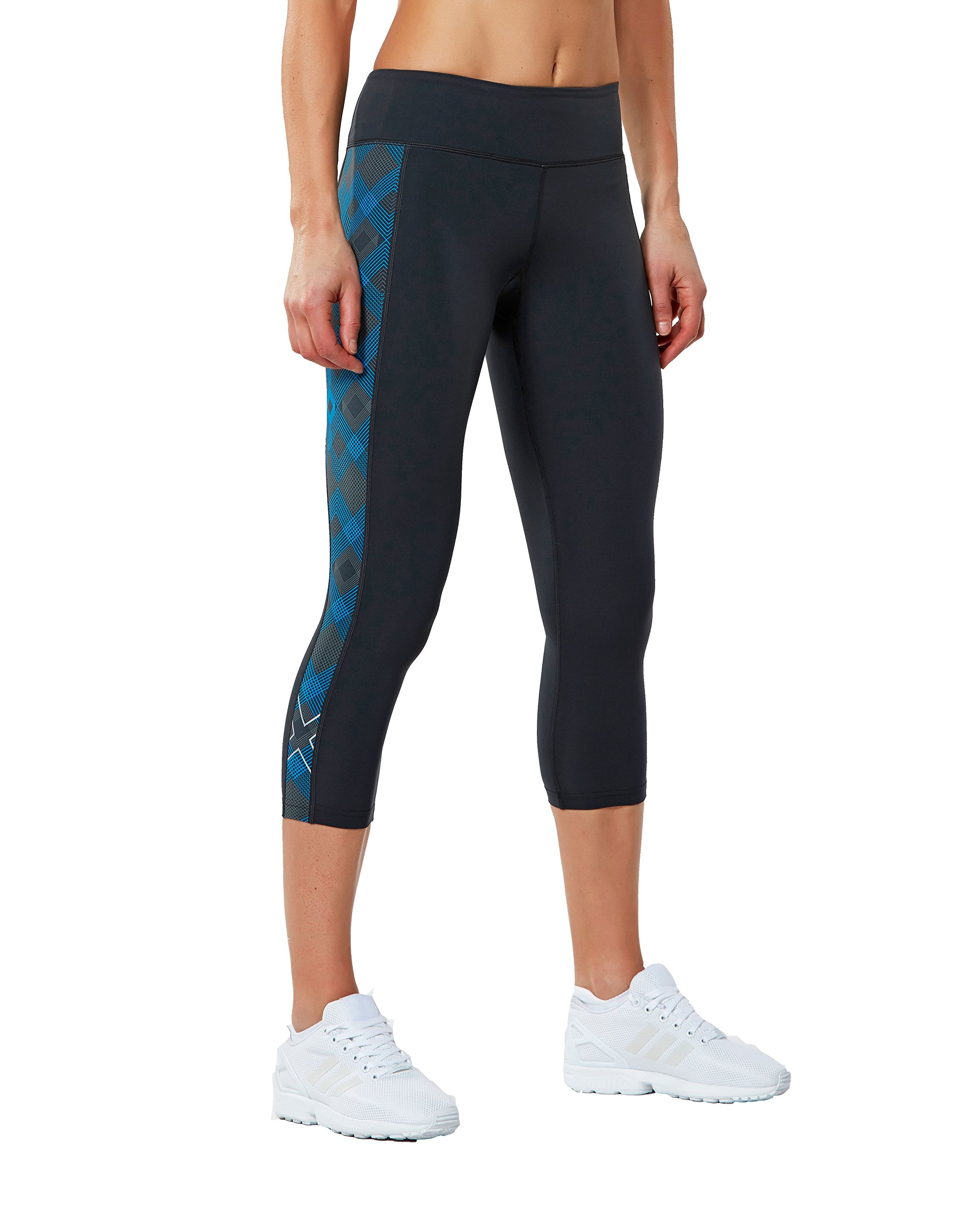 2XU Women's High Waist Compression 7/8 Leggings for Running, Yoga & Workout - Moisture Wicking & Breathable Activewear for Gym & Fitness Training