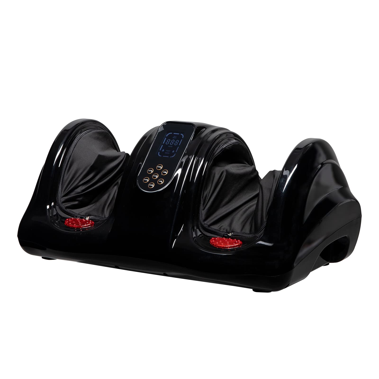 Ovovo ZOKOP Electric Foot Massage Machine with Heat Therapy, LCD Display, Adjustable Speed & Vibration - Black (110V 40W) - Perfect for Relaxation, Pain Relief & Circulation Improvement at Home or Office