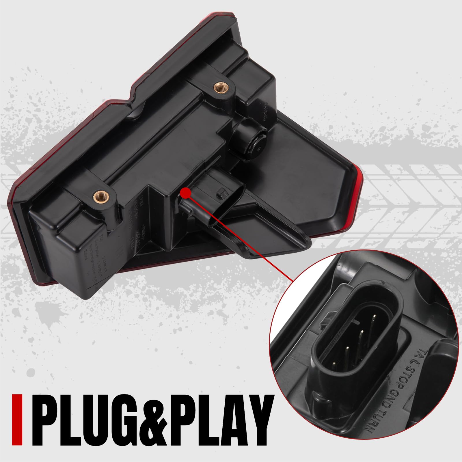 Polaris Ranger 1000 XP Crew LED Tail Lights (2018-2025) - Red UTV PRO Brake Stop Lights Pair, OEM #2413766 Replacement - Perfect for Off-Roading, Night Driving & Enhanced Safety