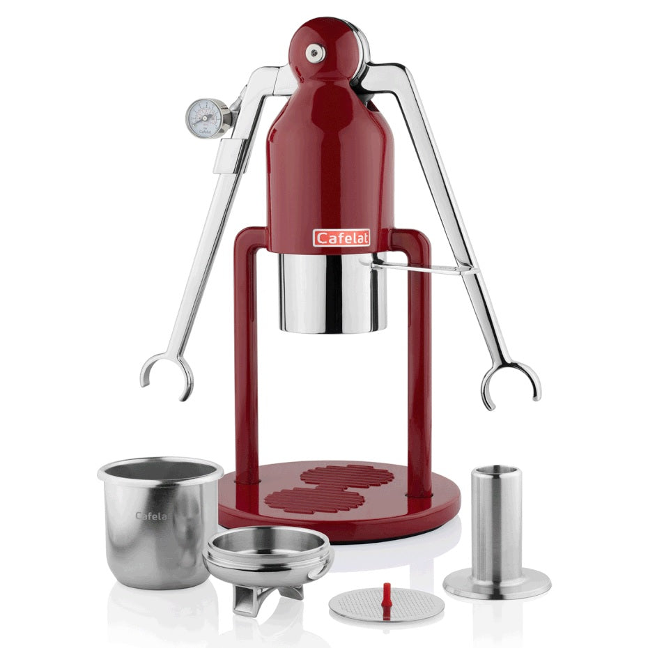 Cafelat Barista Robot Manual Espresso Maker - Professional Home Coffee Machine for Espresso Lovers | Perfect for Small Kitchens, Offices & Coffee Enthusiasts