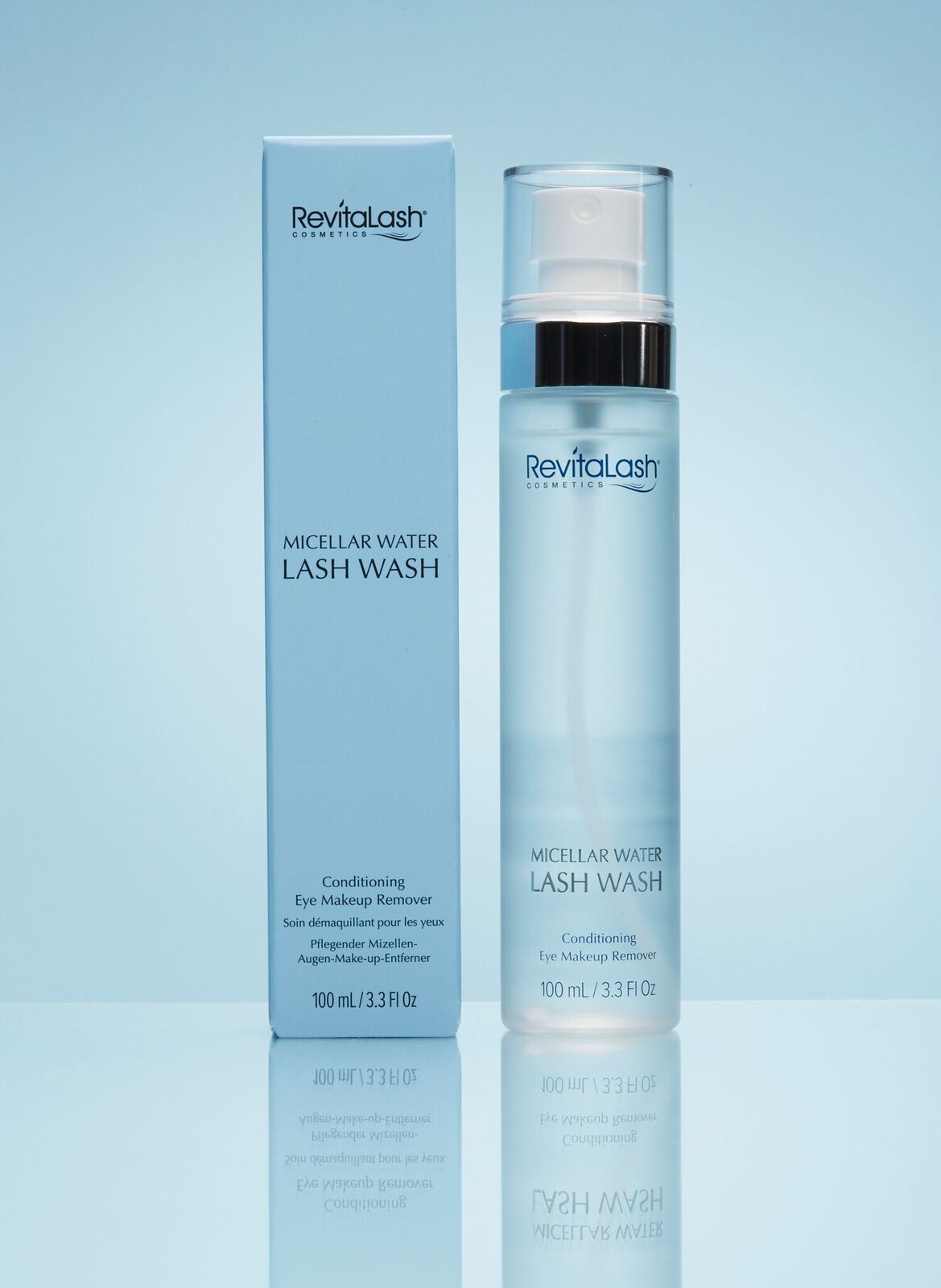 Micellar Water Lash Wash - Gentle Conditioning Eye Makeup Remover for Sensitive Skin | 100ml/3.3 fl oz | Perfect for Daily Makeup Removal & Lash Care