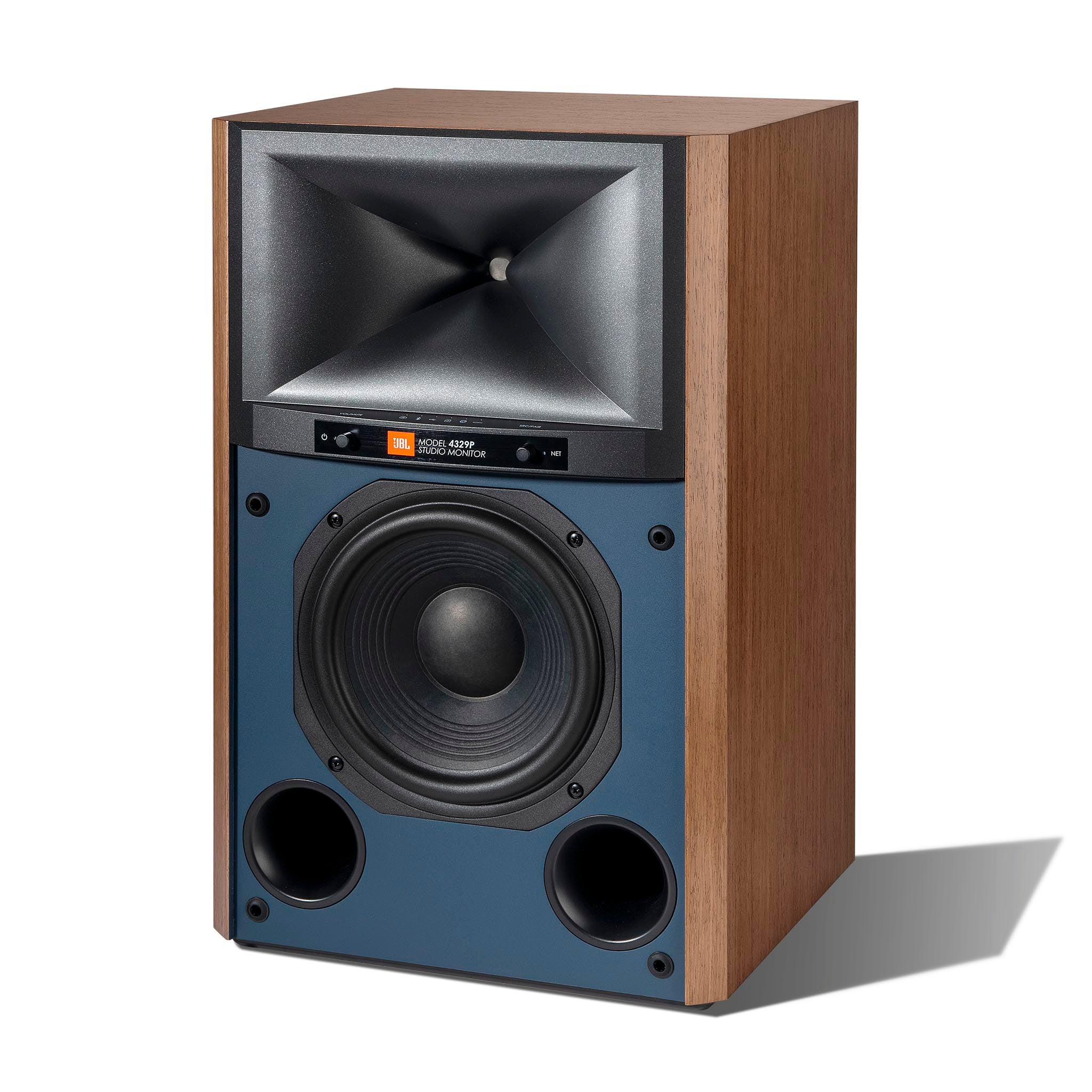 JBL 4329P Studio Monitor Powered Loudspeaker System (Pair) - Professional Studio & Home Audio Speakers for Music Production, DJing & Hi-Fi Listening