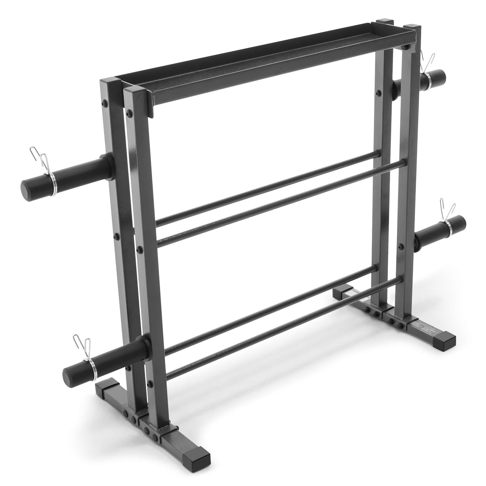Marcy DBR-0117 Weight Storage Rack - Heavy Duty Dumbbell, Kettlebell & Plate Organizer for Home Gym, Garage & Fitness Studio - Perfect for Weightlifting, CrossFit & Strength Training