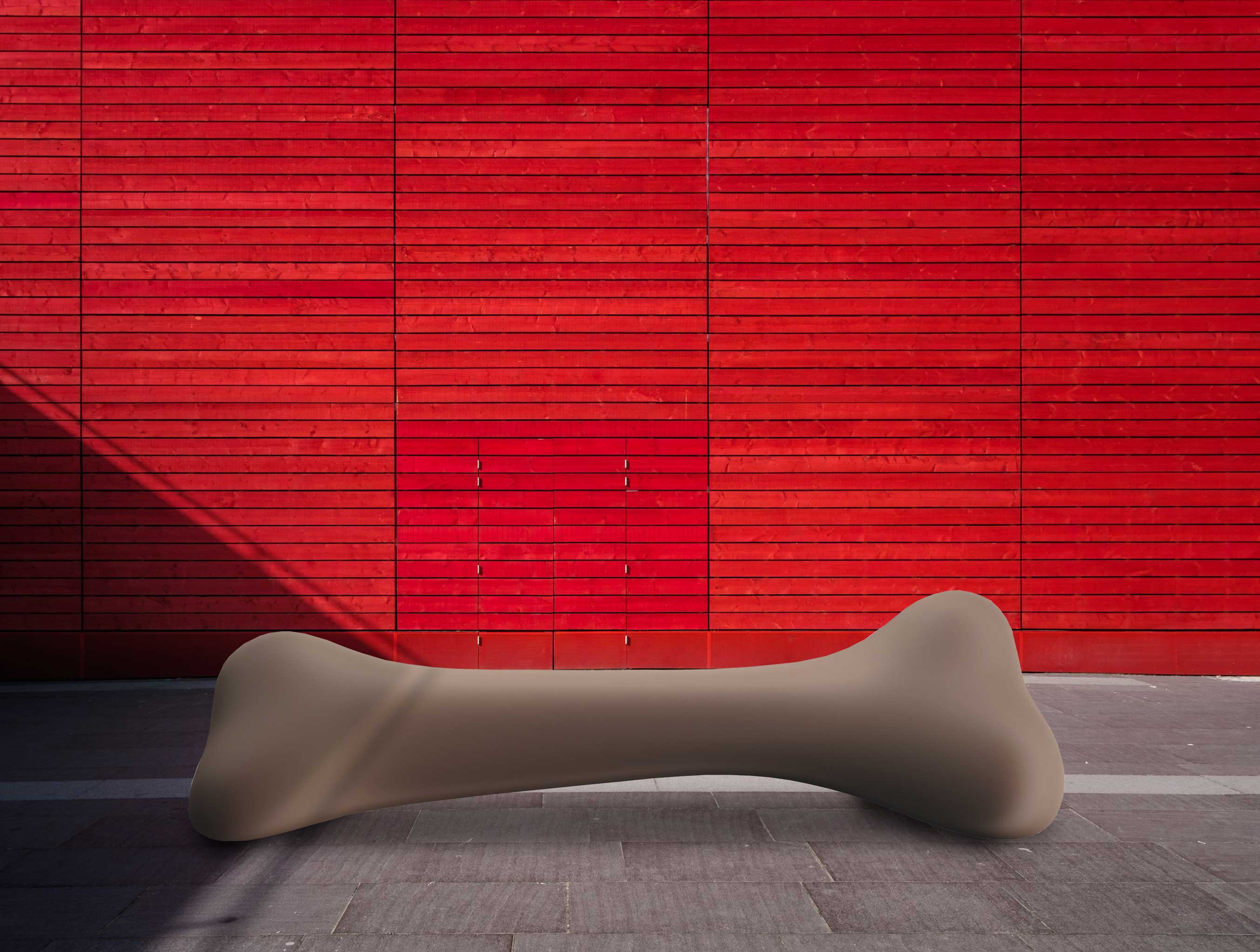 Qeeboo Bonos Indoor Outdoor Bench - Modern Stylish Seating for Patio, Garden, Living Room & Entryway
