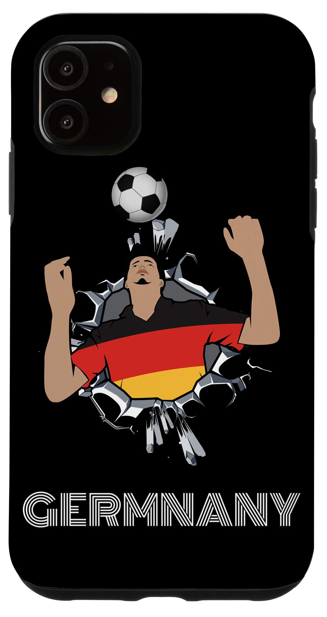 iPhone 11 Case - Germany Soccer Team Design - Perfect Gift for German Soccer Fans - Durable Protection for Daily Use & Match Days