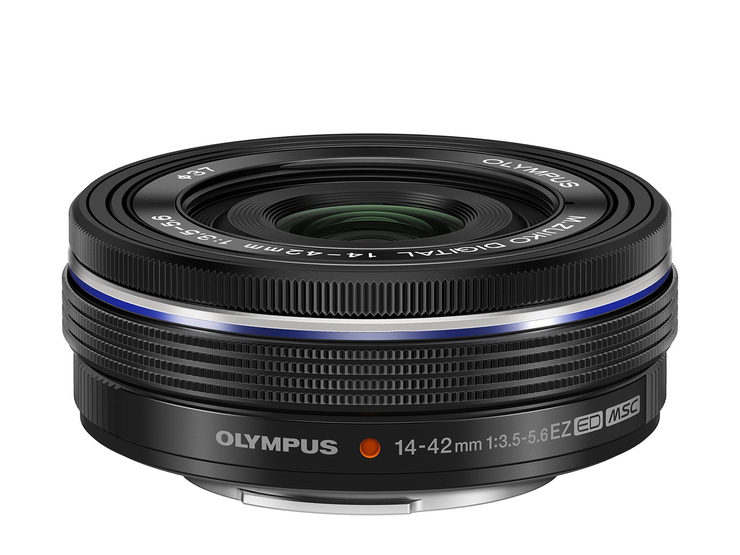 Olympus M.Zuiko Digital ED 14-42mm f/3.5-5.6 EZ Pancake Lens for Micro Four Thirds Cameras - Black | Compact Zoom Lens for Travel, Vlogging & Everyday Photography