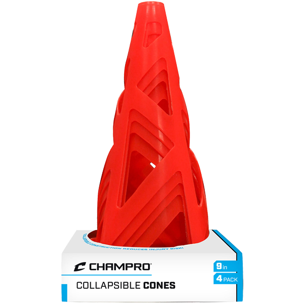 9 Pack Collapsible Traffic Cones - 4 Pack, Bright Orange Safety Cones for Parking, Sports, Road Work & Emergency Use